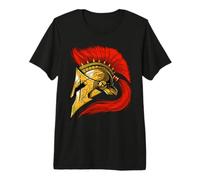 Spartan Warrior Helmet Ancient Greek Roman History Premium T-Shirt