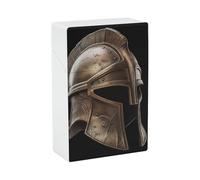 Spartan Warrior Helmet Cigarette Case - Waterproof & Crush Proof Cigarette Holder Case for 20 King Size Cigarettes, Portable Pocket Size Travel Box for Men & Women