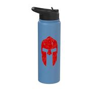 Spartan Warrior Helmet Gym Motivation Sparta Ancient Greece Stainless Steel Insulated Water Bottle