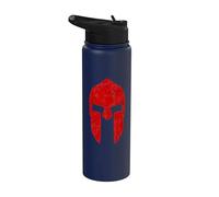 Spartan Warrior Helmet Gym Motivation Sparta Ancient Greece Stainless Steel Insulated Water Bottle