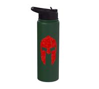 Spartan Warrior Helmet Gym Motivation Sparta Ancient Greece Stainless Steel Insulated Water Bottle
