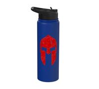 Spartan Warrior Helmet Gym Motivation Sparta Ancient Greece Stainless Steel Insulated Water Bottle