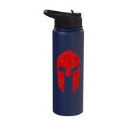 Spartan Warrior Helmet Gym Motivation Sparta Ancient Greece Stainless Steel Insulated Water Bottle
