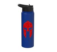 Spartan Warrior Helmet Gym Motivation Sparta Ancient Greece Stainless Steel Insulated Water Bottle