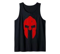 Spartan Warrior Helmet Gym Motivation Sparta Ancient Greece Tank Top