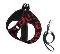 Spartan Warrior Helmet Pet Leash Vest For Small Dogs Cats Reflective Adjustable Soft Outdoor Walking Hiking Training