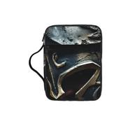 Spartan Warrior Helmet Print Bible Storage Bag For Men Women Waterproof Religious Organizer Scripture Holder