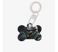 Spartan Warrior Helmet Printing Bone Shaped Dog Tag Pet Id Tags,Acrylic Dog Tags Cat Tags with Ring for Dog Cat,Pendant Crafts