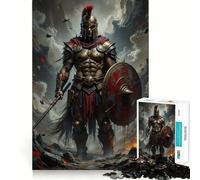 Spartan Warrior in Battle Stance 1000 Piece Jigsaw Puzzle for Teenagers Smart Toy Bonding Time Accurate Cut Art Collection Piece 50x75cm