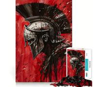 Spartan Warrior Jigsaw Puzzles 1000 Piece for Teenagers Mind Skill Toy Cozy Relax Design Assembly Thoughtful Gift 38x26cm