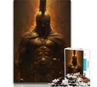 Spartan Warrior Jigsaw Puzzles for Adults 1000 Piece Puzzle,Help The Brain Exercise Addictive Toys to Cultivate Patience A Work of Art (38x26cm)