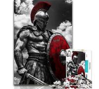 Spartan Warrior Jigsaw Puzzles for Adults Teenagers Jigsaws Puzzle,Help The Brain Exercise Addictive Toys to Cultivate Patience Parent-child Interaction (50x75cm)