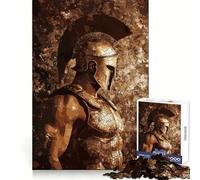 Spartan Warrior Mosaic 1000 Piece Jigsaw Puzzle for Teenagers Brain Challenge Toy Relax Time Precise Cut Art Display 38x52cm