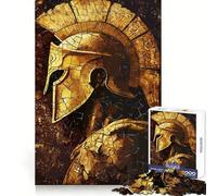 Spartan Warrior Mosaic Hard Jigsaw Puzzle for Adults 1000 Pieces Smart Toy Casual Fun Accurate Cut Artistic Gift 38x52cm