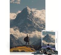 Spartan Warrior Mountain Vista Jigsaw Puzzles 1000 Pieces for Teenagers Mental Toy Anxiety Relief Premium Cut Elegant Gift 50x75cm