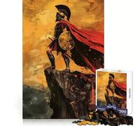Spartan Warrior on Cliff Jigsaw 1000 Pieces for Teenagers Mind Exercise Toy Relaxing Fun Design Assembly Perfect Present 38x52cm
