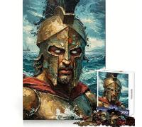 Spartan Warrior Painting 1000 Piece Jigsaw Puzzle for Adults Think Smart Toy Indoor Fun Smooth Cut Santa Wish Pick 50x75cm