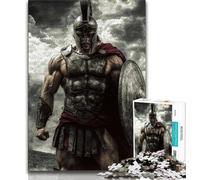 Spartan Warrior Painting 1000 Piece Jigsaw Puzzles for Adults Gifts,Decompressing Intellectual Educational Toy Birthday Present,Gifts,Wall Art 38x26cm