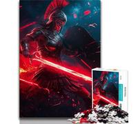 Spartan Warrior Painting 1000 Piece Jigsaw Puzzles for Adults,Stress Reliever Difficult Challenge Deal As Gifts for The Whole Family (38x26cm)