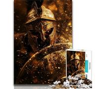 Spartan Warrior Painting Jigsaw Puzzles 1000 Pieces for Adults Teens,Learning Educational Toy for Is Ideal As A Gift for The Whole Family (38x26cm)