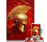 Spartan Warrior Painting Jigsaw Puzzles for Teenagers 1000 Pieces,Educational Games Home Decoration Deal As Gifts for The Whole Family (75x50cm)