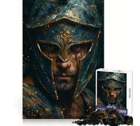 Spartan Warrior Portrait 1000 Piece Jigsaw Puzzles for Teenagers Reason Skill Toy Quiet Calm Exact Cut Xmas Surprise 50x75cm