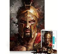 Spartan Warrior Portrait 1000 Pieces Jigsaw Puzzles for Adults Smart Game Stress Release Pattern Assembly Xmas Surprise 50x75cm