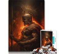 Spartan Warrior Puzzles for Adults Teens 1000pc Puzzle,Toys Educational Games Stress Relieving Wishlist with Santa Claus (50x75cm)