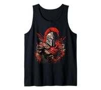 Spartan Warrior Roman Gladiator Sword Splash Tank Top