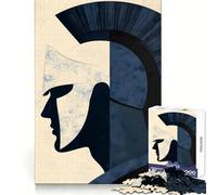 Spartan Warrior Silhouette Adults Puzzles 1000 Piece Jigsaws Reason Skill Toy Slow Enjoy Exact Cut Art Collection Piece 38x26cm