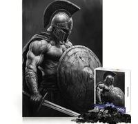 Spartan Warrior Sword And Shield at War Jigsaw Puzzles for Adults 1000 Pieces Mental Logic Toy Gentle Relax Firm Cut Santa Wish List 50x75cm