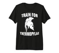 Spartan Warrior Symbol Sparta Fitness Sport Premium T-Shirt