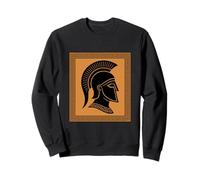 Spartan Warrior with Corinthian Helmet Greek Mythology Sweatshirt