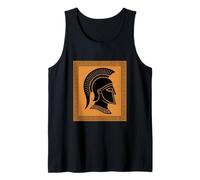 Spartan Warrior with Corinthian Helmet Greek Mythology Tank Top
