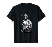 Spartan Warriors here we Stand Here we Stand Value Graphic T-Shirt
