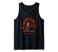 Spartans Leonidas King of Sparta Greek Spartan with Helmet Tank Top