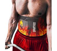 Sparthos Waist Trimmer Belt - Neoprene Waste Trainer Trainers Band for Workout, Sweat and Lose Stomach Fat - Sweet Burning Sauna Slimming Effect - Belly Tummy Weight Loss - for Men and Women (L)