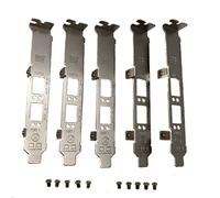 spartshome 5pcs Generic Full Height Brackets with Screws Replacement for Broadcom 57810s DELL 0N20KJ HP NC530SFP DA/SFP+ Brackets
