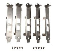 spartshome 5pcs Generic Full Height Brackets with Screws Replacement for Intel E10G42BTDA X520-DA2 E10G42BFSR X520-SR2 X520-LR2 X710-DA2 JL82599ES E33052-003 Brackets