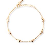 Sparv Little Hearts Bracelet Goldplated Brass 2280101 - Woman - Quartz - Brass Gold 17 cm