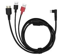 Spaseeba 3-in-1 Cable CB05A for HUION Graphics Drawing Tablet Display Kamvas 12, Kamvas 13, Kamvas 16 (2021) with HDMI, Type C, USB A