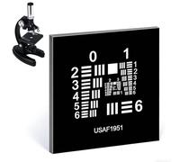 Spatial Limit Resolution Test Chart, Optical Microscope Calibration Board for Vision Inspection, Positive/Negative Film Cards for Accurate Resolution Testing