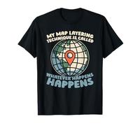 Spatial Mapping Data - GIS Technician T-Shirt