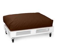 Spatium Jumbo XXL pallet cushions from removable pillowcase, water and dirt resistant, cushions for pallet furniture Brown, Seat Cushions 120x60x20