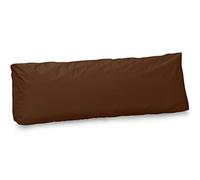 Spatium Jumbo XXL pallet cushions from removable pillowcase, water and dirt resistant, cushions for pallet furniture Brown, Long Back Cushion 120x40x20