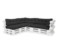 Spatium Pallet Cushion Set Pallet Cushion Euro Pallet Furniture (Set C, Anthracite)