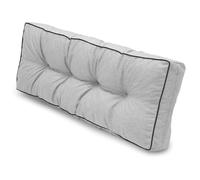 Spatium Pallet Cushions, 100% Removable cover Waterproof, UV-Resistant, Outdoor/Indoor, Pallet Upholstery, Pallet Sofa, Pallet furniture (Back cushion 120x40, Light Grey)