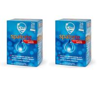 Spatone 100% Natural Iron Supplement (28 Sachets), Daily Convenient Liquid Iron Sachets, Nothing Artificial, Better Absorption Than Tablets, Less Side Effects, Original Flavour (Pack of 2)