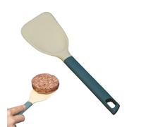 Spatula, long-handled non-stick kitchen utensils, silicone spatula with non-slip handle, for baking, mixing, fish, pancakes, burgers, meat, frying pans, grill pans and
