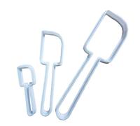 Spatula Mix Spoon Cook Shape Cookie Cutter Dough Biscuit Pastry Fondant Sharp Plastic Chef Stencil Cooking Baker Bake Food (Large)